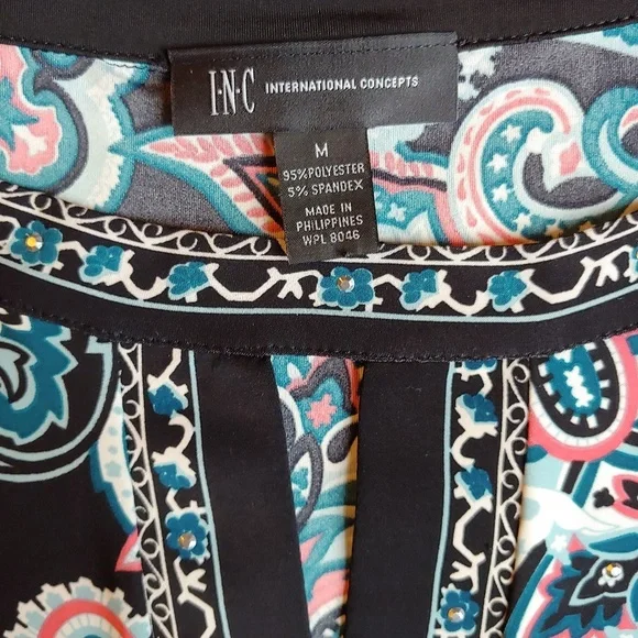 NWOT INC International concepts paisley tunic - Picture 2 of 5
